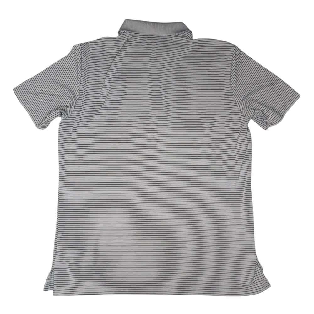 Adidas Loch Lloyd Golf Polo Gray Striped Country Club Men’s Large Kansas City - Picture 5 of 10